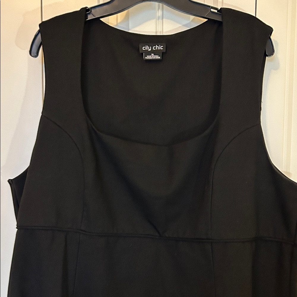 City Chic Classic Black Midi Dress XL - Picture 6 of 7